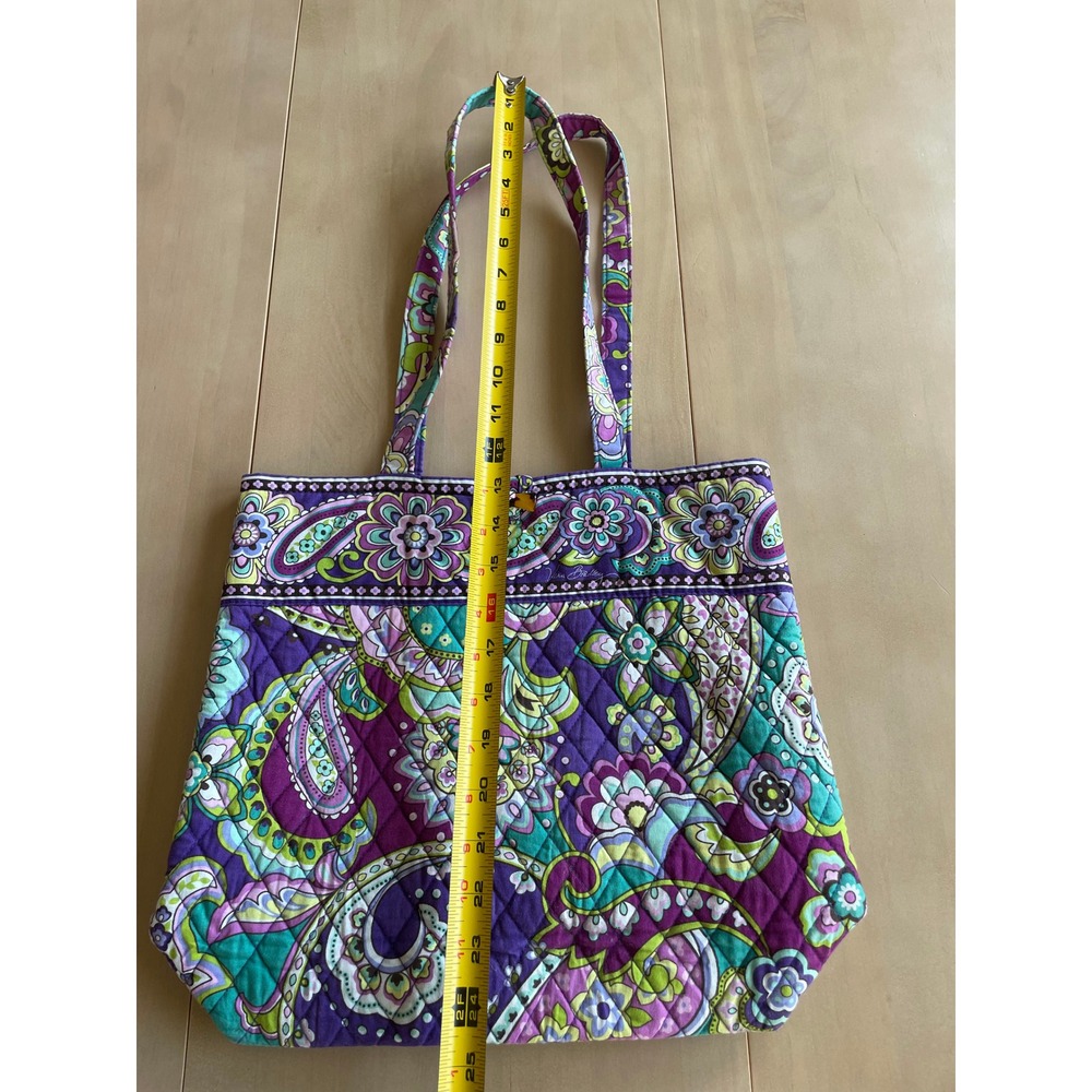 Vera Bradley Retired Heather Paisley Quilted Y2K‎ Shoulder Tote Bag - Picture 11 of 12